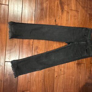 Rag and Bone frayed washed black, frayed jeans, size 27